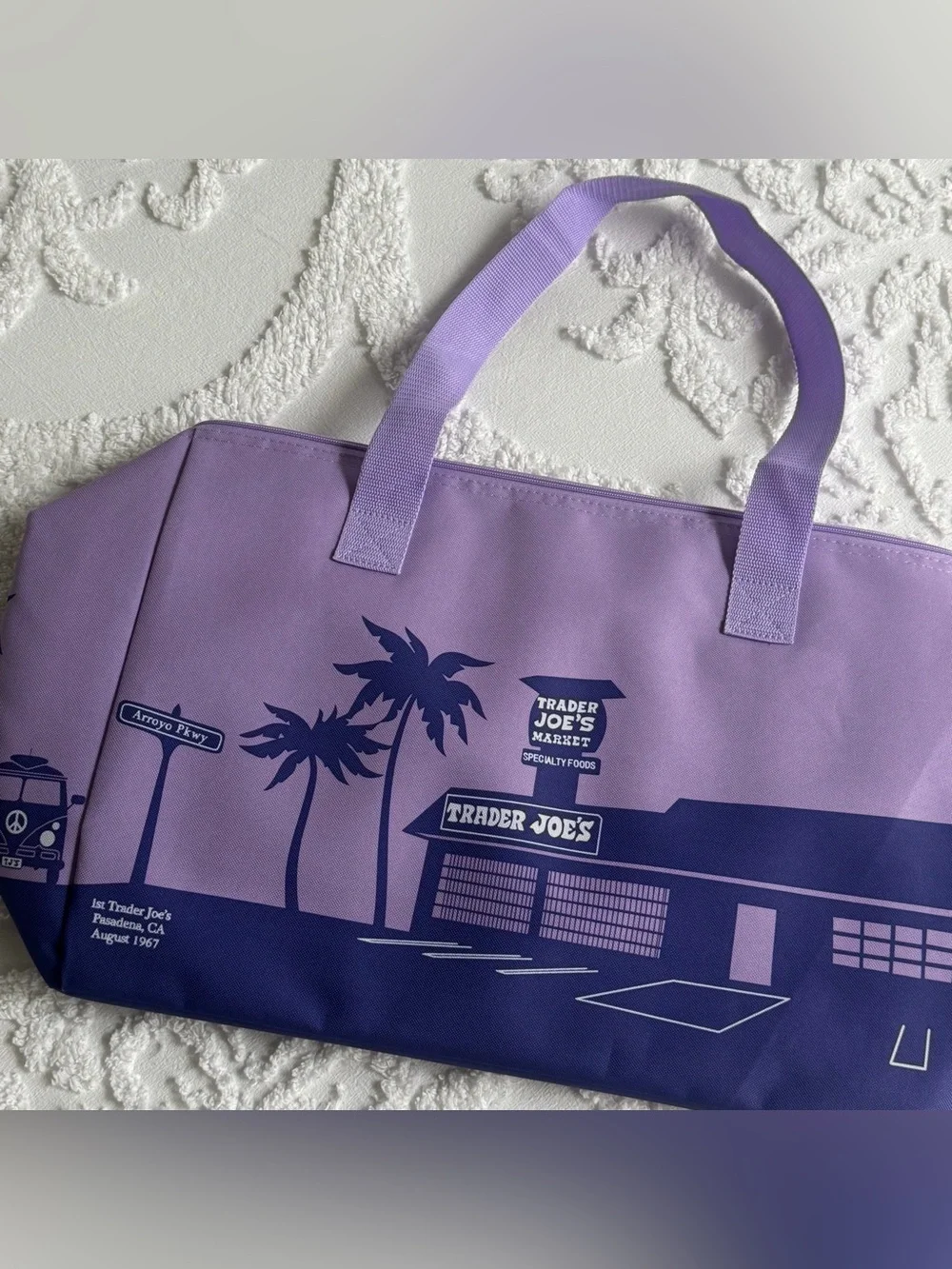 NEW! Trader Joe's Purple Insulated Cooler Bag, 2026